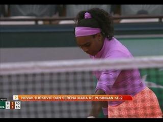 Novak Djokovic dan Serena mara ke pusingan ke-2