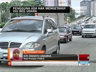 Pengguna ada hak mengetahui isu beg udara
