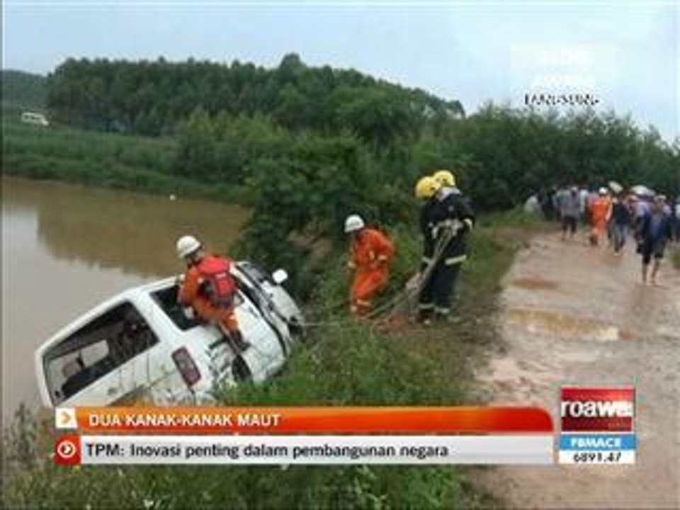 Dua kanak-kanak maut, van terlebih muatan