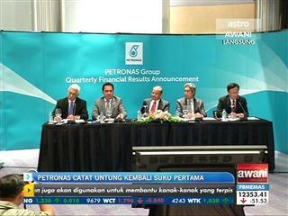 Petronas catat untung kembali suku pertama