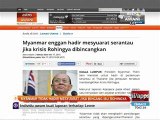 Myanmar tidak hadir mesyuarat jika bincang isu Rohingya