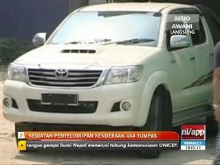 Kegiatan penyeludupan kenderaan 4x4 tumpas
