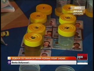 Remaja 16 tahun ditahan kerana hisap dadah