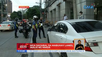 Mga sagabal sa Mabuhay Lanes, inalis ng MMDA | UB