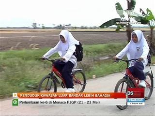 Penduduk kawasan luar bandar lebih bahagia