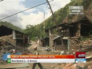 UNICEF bimbang wabak melanda Nepal