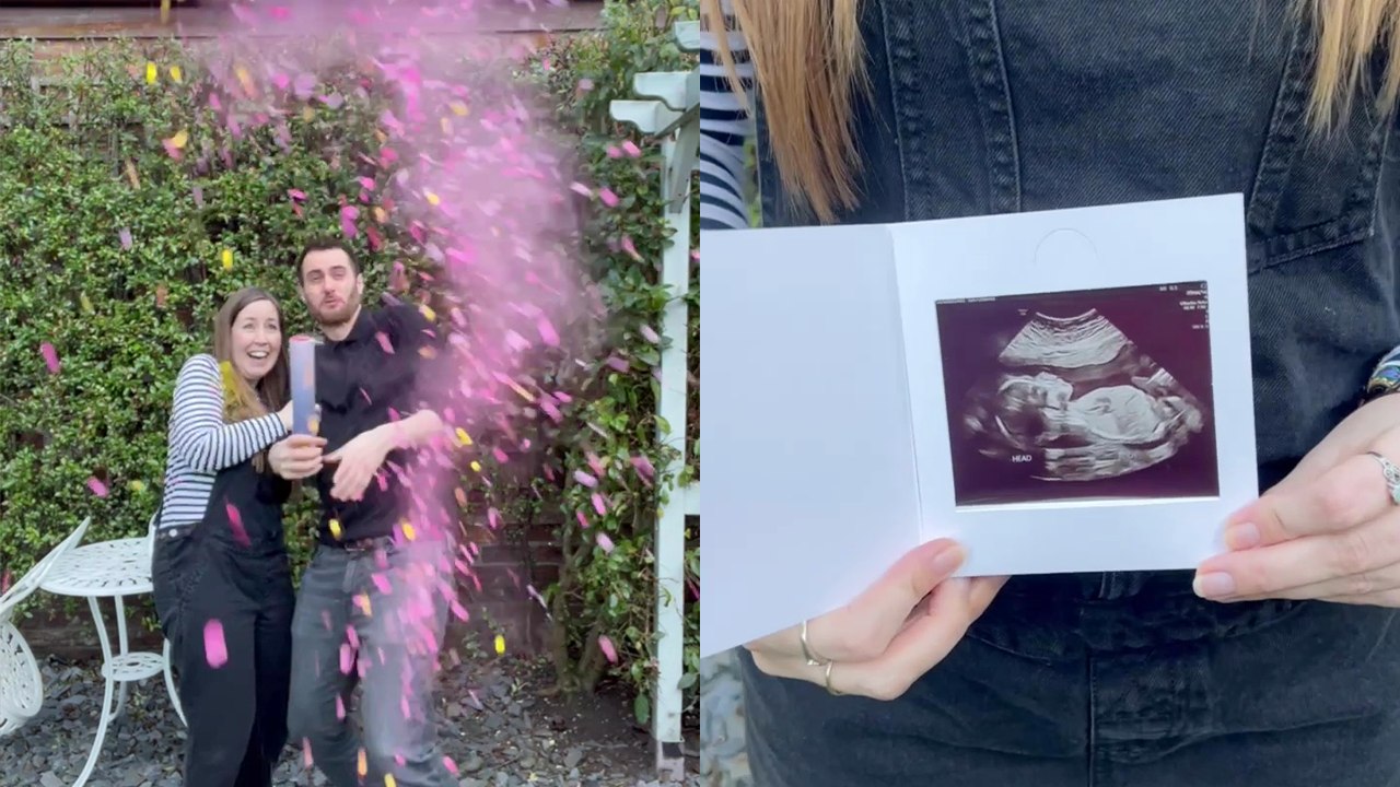 'UK couple opts for a 'simple but exciting' approach for their first child's gender reveal '