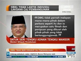 DBKL tidak beri diskaun caj pembangunan