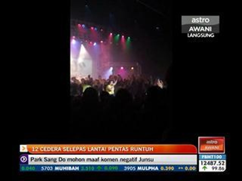 12 cedera selepas lantai pentas utama runtuh