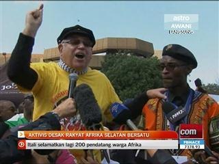 Aktivis desak rakyat Afrika Selatan bersatu