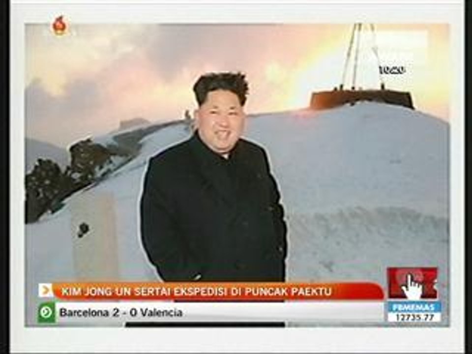 Kim Jong Un sertai ekspedisi di puncak Paektu