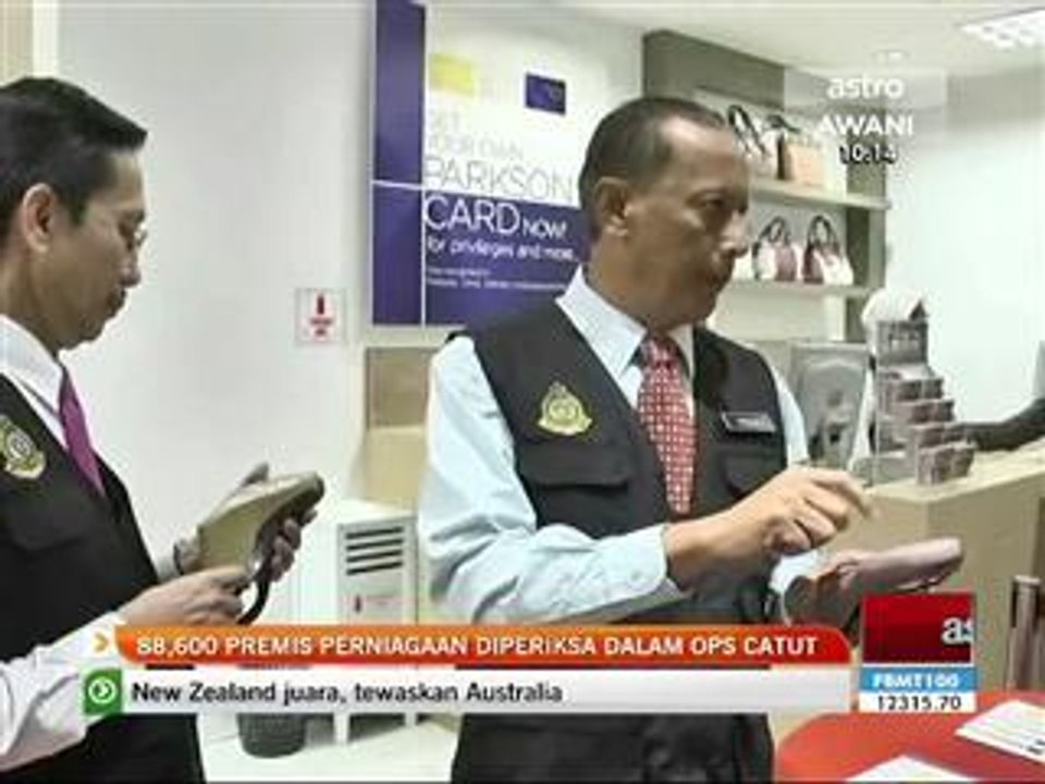 88,600 premis perniagaan diperiksa dalam Ops Catut