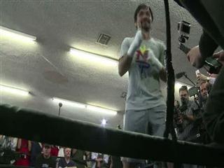Manny Pacquiao prepares for Mayweather fight