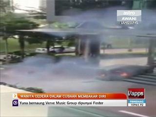 Wanita cedera dalam cubaan membakar diri