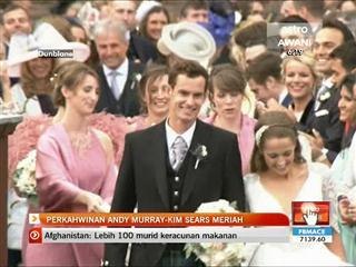 Perkahwinan Andy Murray-Kim Sears meriah