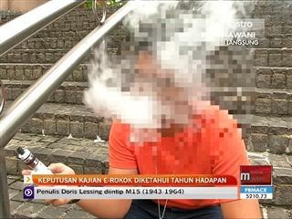 Keputusan kajian E-rokok diketahui tahun hadapan