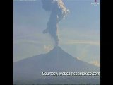 Mexico volcano erupts, spewing ash