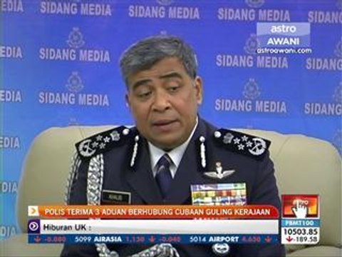 Polis terima 3 aduan berhubung cubaan guling kerajaaan