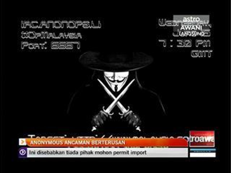 Anonymous ancaman berterusan