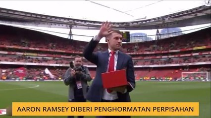 Aaron Ramsey diberi penghormatan perpisahan