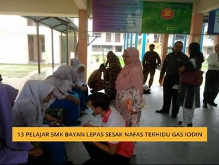 13 pelajar sekolah alami sesak nafas dan batuk akibat terhidu gas iodin
