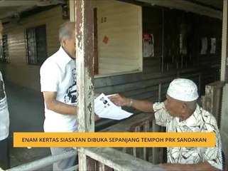 Enam kertas siasatan dibuka sepanjang tempoh PRK Sandakan