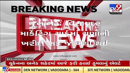 Delay in gram procurement process at Visavadar APMC as yard authority denied space, Junagadh _ TV9