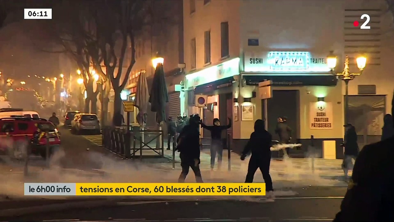 Corse - Regardez les images des très violents incidents qui se sont poursuivis toute la nuit à Bastia faisant 67 blessés dont 44 membres des forces de l'ordre