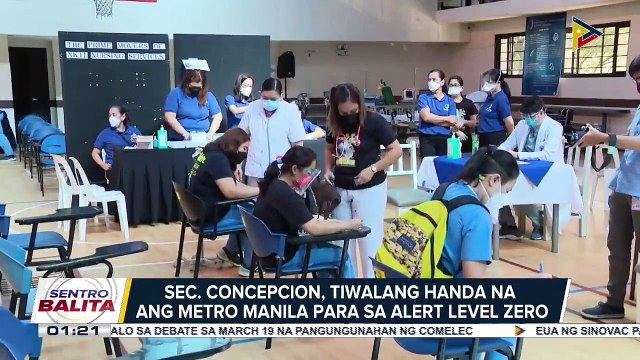 IATF, pagpupulungan ang magiging alert levels ng bansa simula sa March 16; Opinyon ng mga eksperto hinggil sa Alert Level Zero, hihintayin din ng IATF
