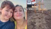Rus bombardımanında ölen Ukraynalı anne ve oğul yaşadıkları sitenin bahçesine gömüldü