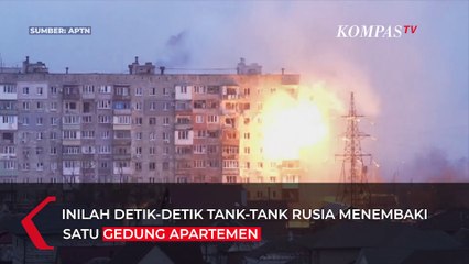 下载视频: Mencekam! Detik-detik Tank Rusia Tembaki Satu Gedung Apartemen di Mariupol, Ukraina