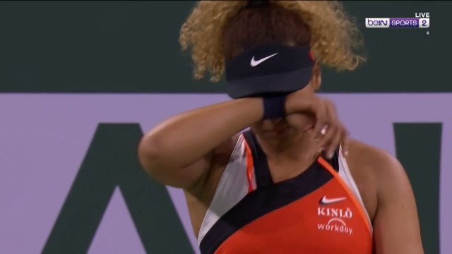 Osaka brought to tears by heckling fan