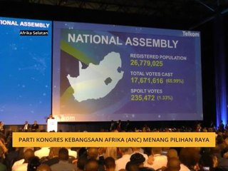 Parti Kongres Kebangsaan Afrika (ANC) menang pilihan raya