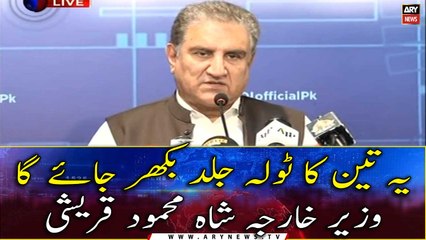 This gang of three will soon disintegrate, says Shah Mehmood Qureshi