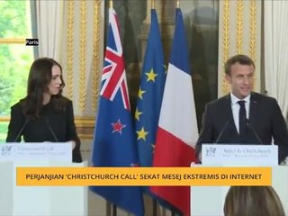 Perjanjian 'Christchurch call' sekat mesej ekstremis di internet