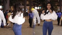 Shilpa Shetty Mumbai Airport के बाहर हुईं स्पॉट, Media संग मस्ती करती दिखीं शिल्पा | FilmiBeat