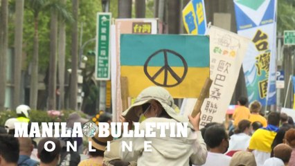 Taiwan holds rally in solidarity with Ukraine