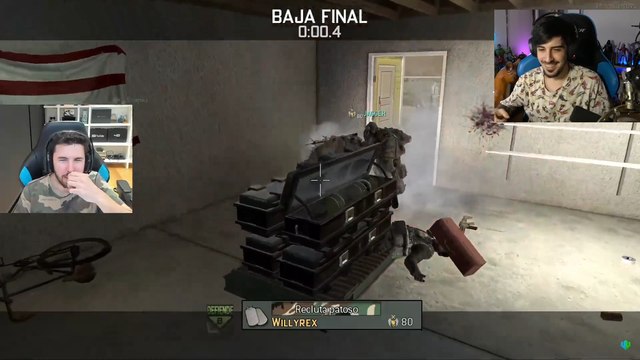 Willyrex haciendo la mítica del Modern Warfare 3
