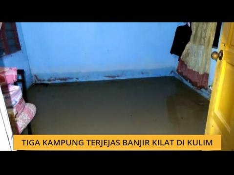 Tiga kampung terjejas banjir kilat di Kulim