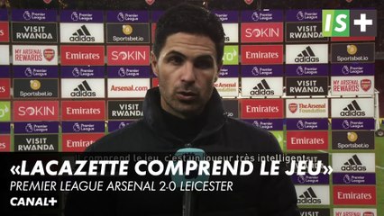 M.Arteta : "Très content d'Alexandre Lacazette" - Premier League Arsenal 2-0 Leicester