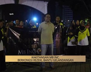 Khabar Dari Perak: Kakitangan MB Inc. berkongsi rezeki, bantu gelandangan