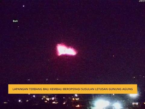 Lapangan terbang Bali kembali beroperasi susulan letusan Gunung Agung