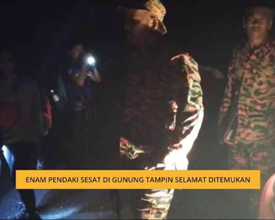 Enam pendaki sesat di Gunung Tampin selamat ditemukan