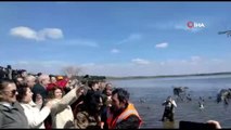 Tekirdağ'da bin adet yaban ördeği suya bırakıldı