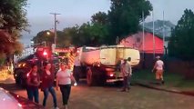 Incêndio de grandes proporções destrói escola Rocha Pombo em Cruzeiro do Oeste