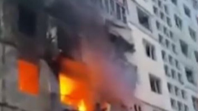 Multiple explosions reported near Kyiv railway station