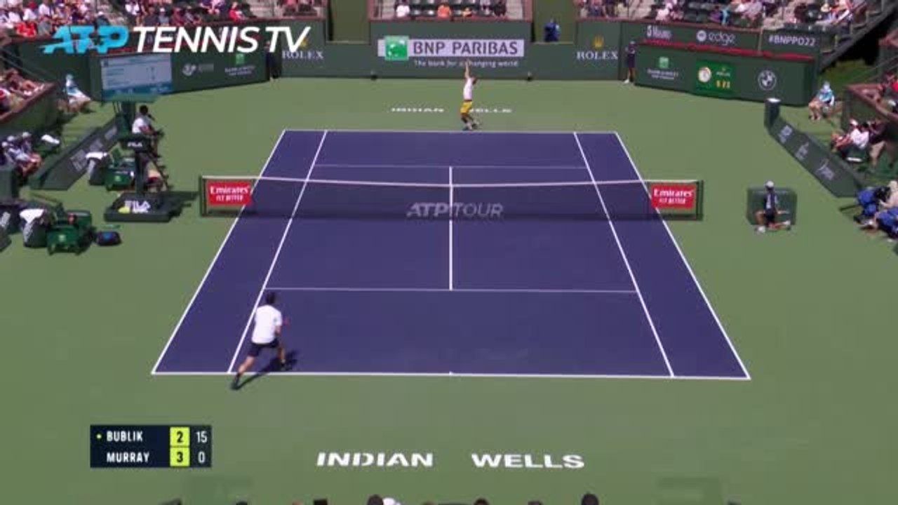 Highlights: Bublik besiegt Murray in zwei Sätzen