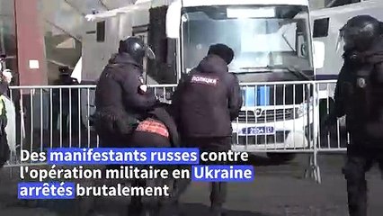 Moscou : des manifestants contre l'opération en Ukraine arrêtés
