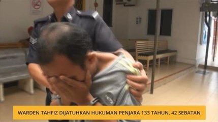 Warden tahfiz dijatuhkan hukuman penjara 133 tahun, 42 sebatan