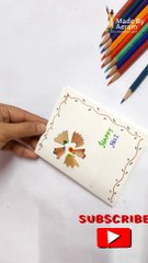 Holi greeting card easy  Making handmade Holi card idea